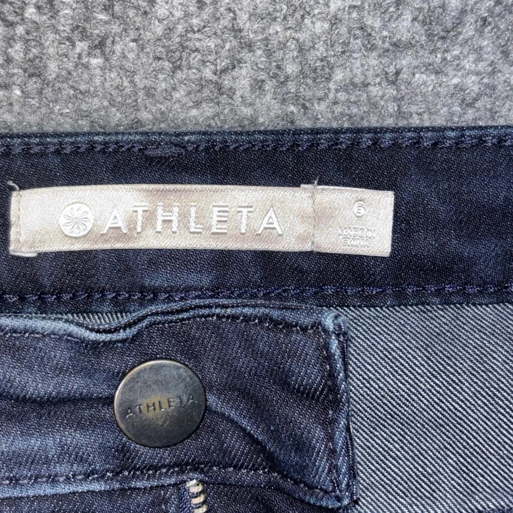 Athleta Sculptek Skinny Jeans‎ Women's Size 6 Dark Indigo Stretch Denim